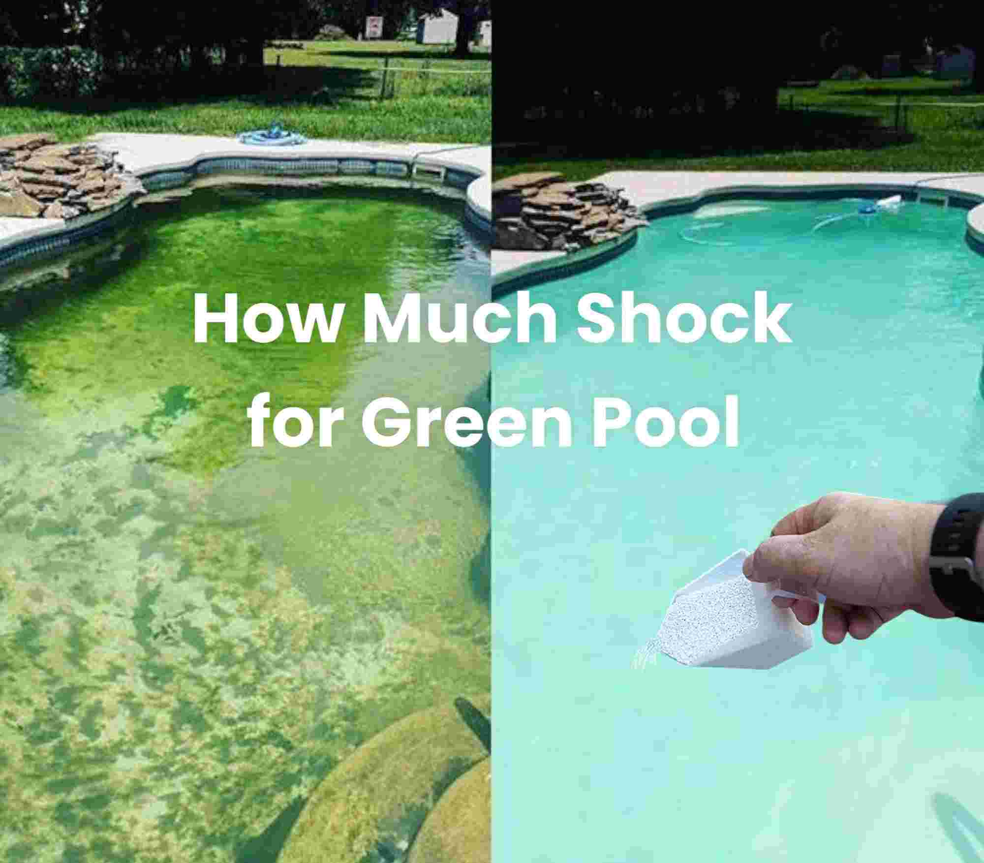 How Much Shock for Green Pool