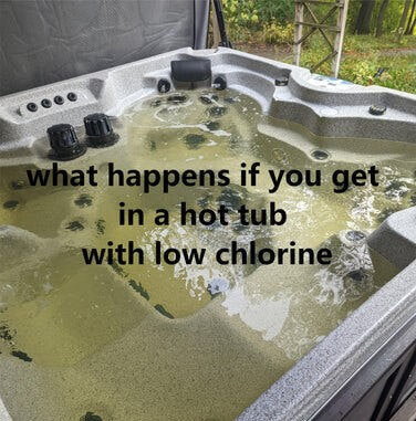 Hot Tub with Low Chlorine
