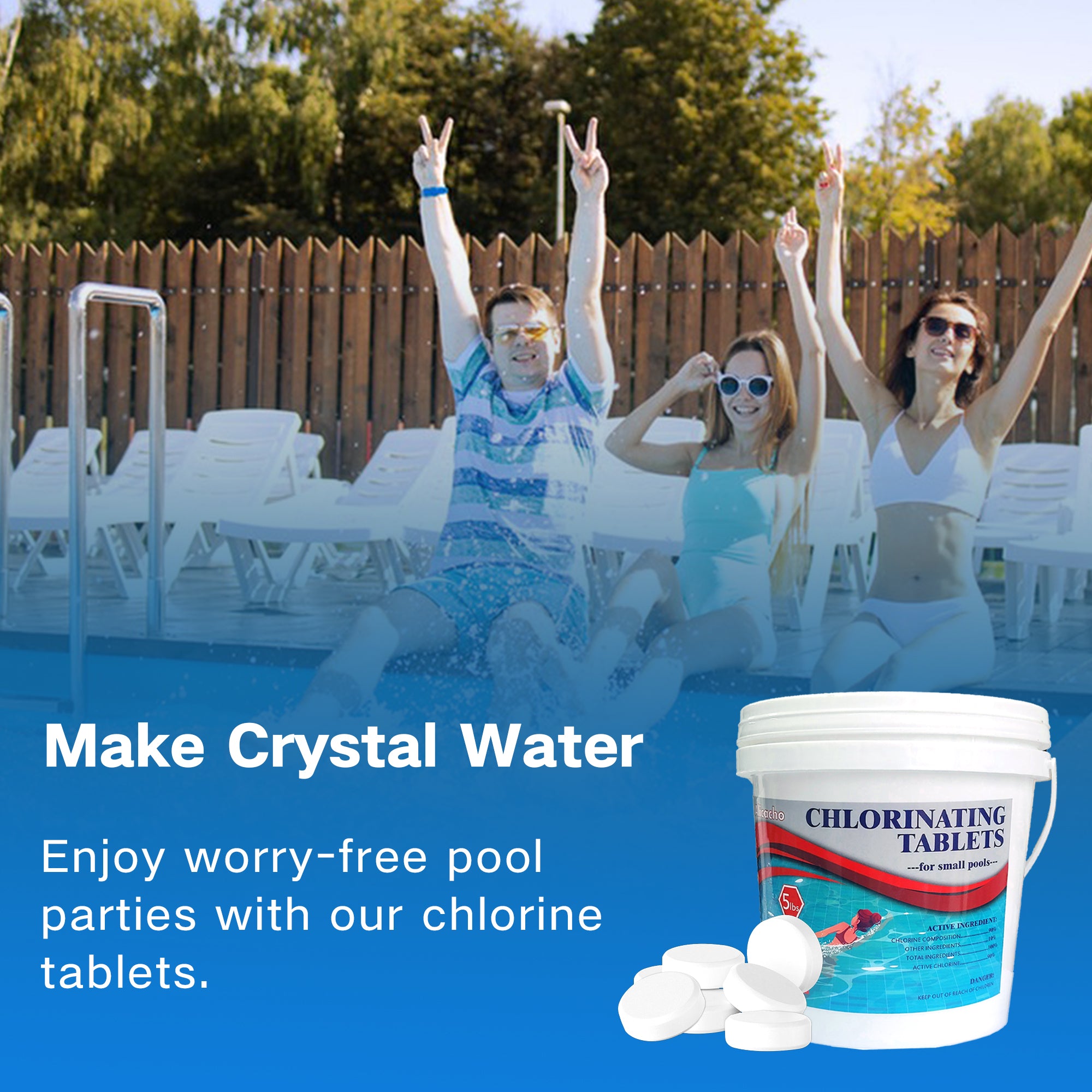 PoolClever 3'' Chlorine Tabs