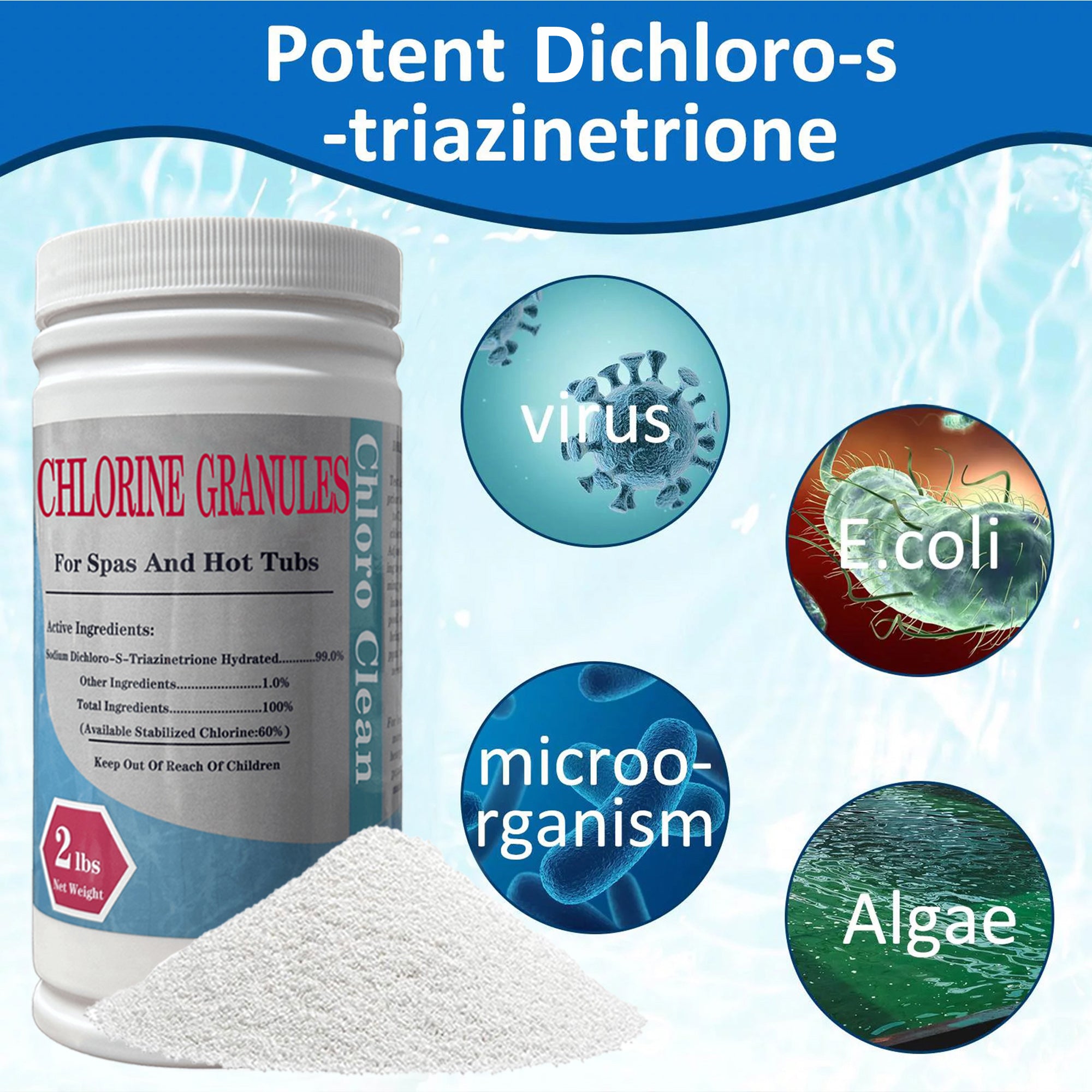 use-chlorine-granules-to-kill-virus-algae