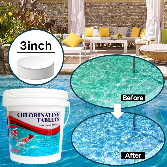 3 inch Chlorine Tabs to Make Pool Clear